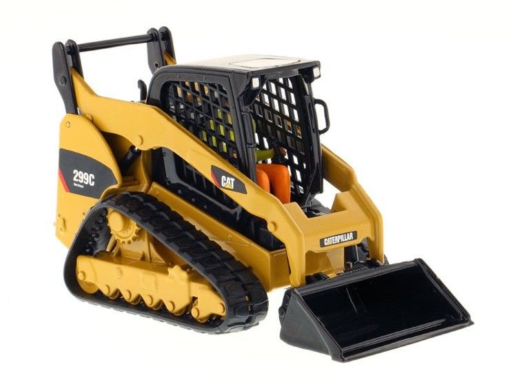 Cat 299C yang sangat rinci Compact Track Loader Alloy Diecast Model 1/32 Skala 85226