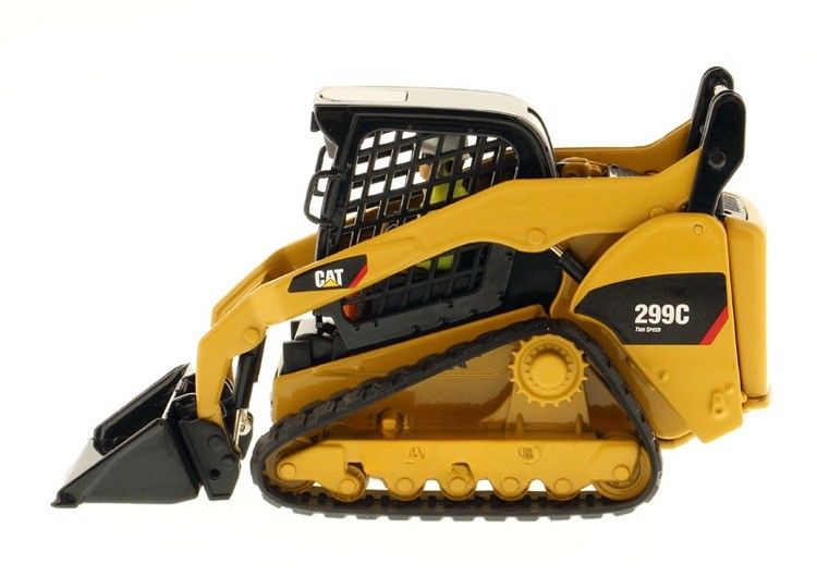 Cat 299C yang sangat rinci Compact Track Loader Alloy Diecast Model 1/32 Skala 85226