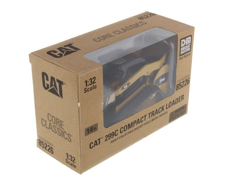 Cat 299C yang sangat rinci Compact Track Loader Alloy Diecast Model 1/32 Skala 85226
