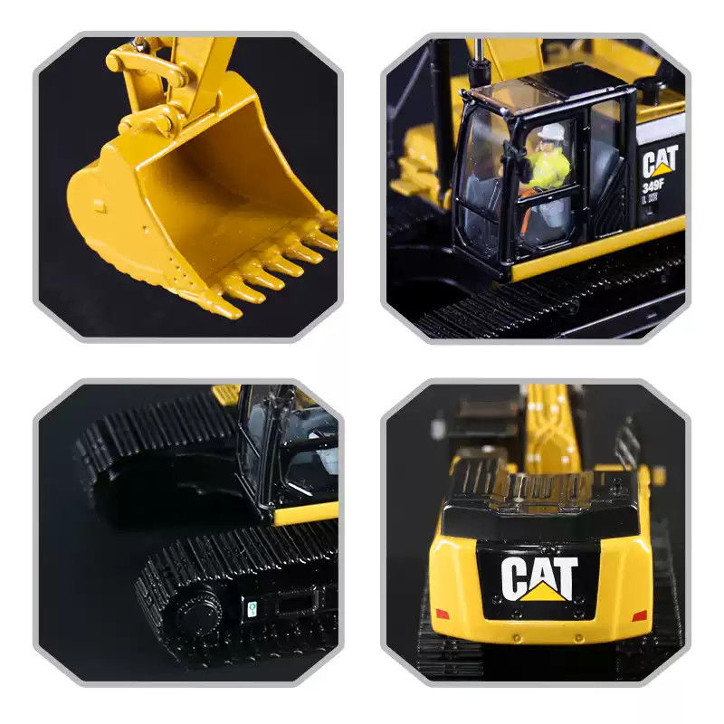 CAT 349F XL 1:50 Skala Diecast Alloy Excavator Model Caterpillar Construction Toy