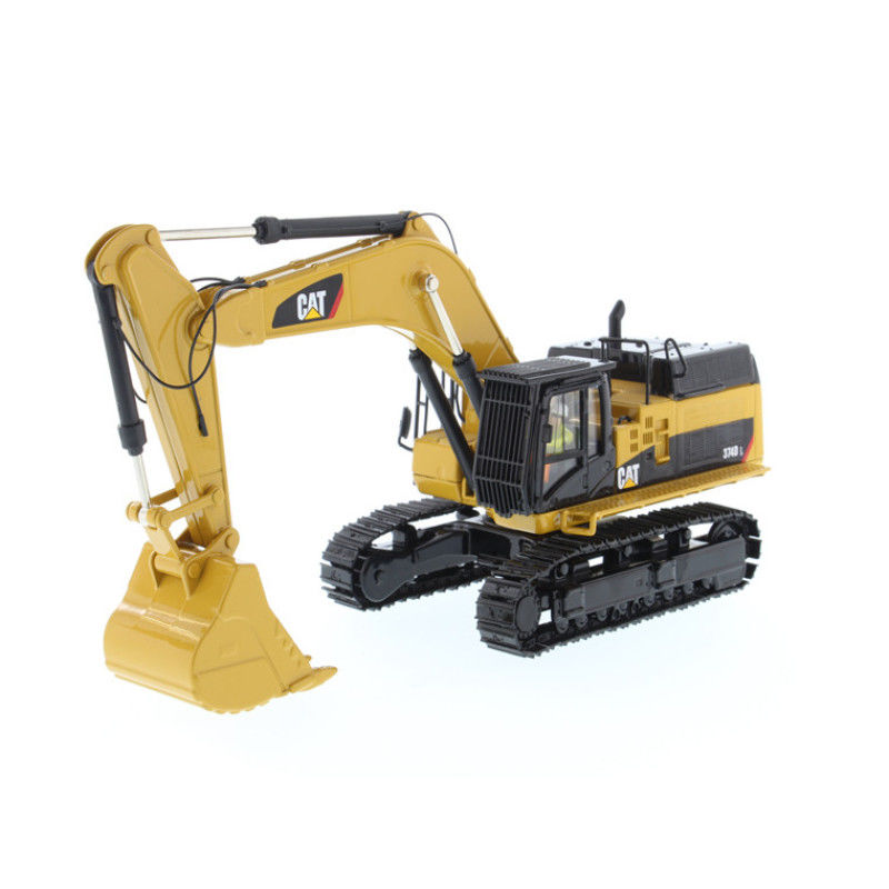 DM CAT 374D L Excavator 1:50 Scale Alloy Diecast Model dengan komponen yang dapat disesuaikan Mainan koleksi