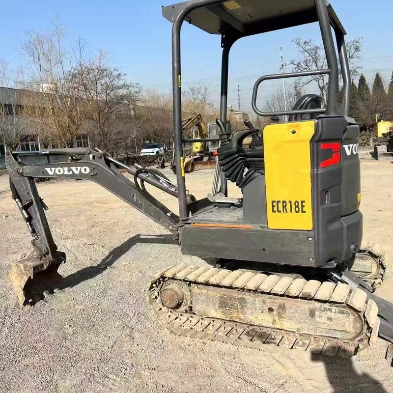 Digunakan Volvo EC18 Mini Excavator 2020 920Hrs Prancis Impor Hydraulic Hammer Bucket