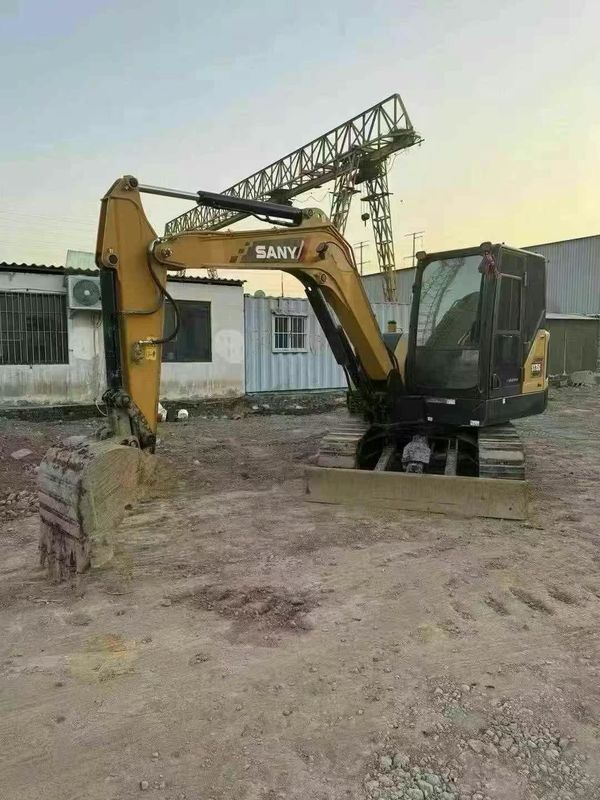 Digunakan 2023 SANY SY60 Mini Excavator 500 Jam Kerja Penjagaan penuh untuk lansekap