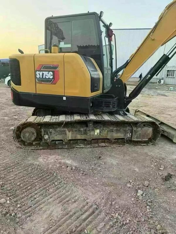 Digunakan 2023 SANY SY60 Mini Excavator 500 Jam Kerja Penjagaan penuh untuk lansekap