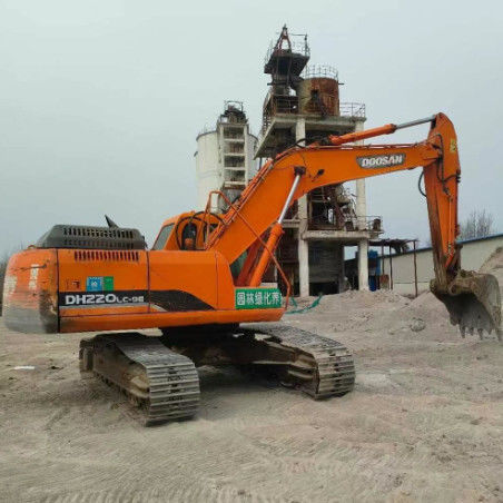 Kualitas yang digunakan Doosan DH220-9E 22Ton Excavator Full Service Sejarah Pertambangan Konstruksi Pengolahan Tanah