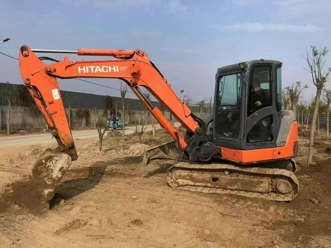 Digunakan Hitachi ZX60-3F Mini Excavator 6 Ton Low Hours Full Service Konstruksi Landscaping