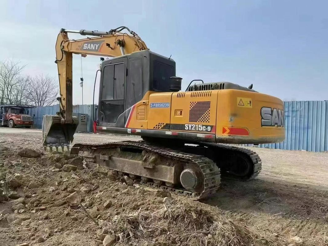 Digunakan SANY SY215C 21,5 Ton Excavator untuk Pertambangan Konstruksi dan Earthmoving Peralatan