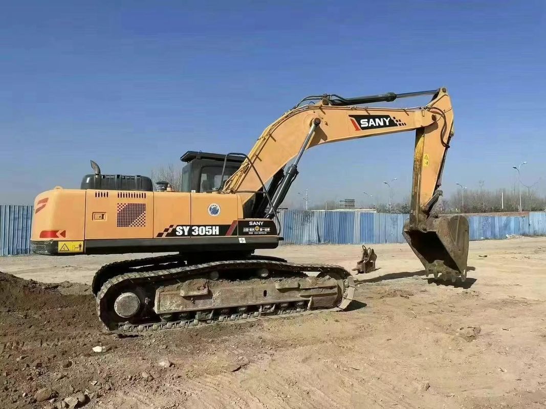 Digunakan SANY 305H Excavator 30 5 Ton Kapasitas Layanan Sejarah Pertambangan Konstruksi Pengerjaan