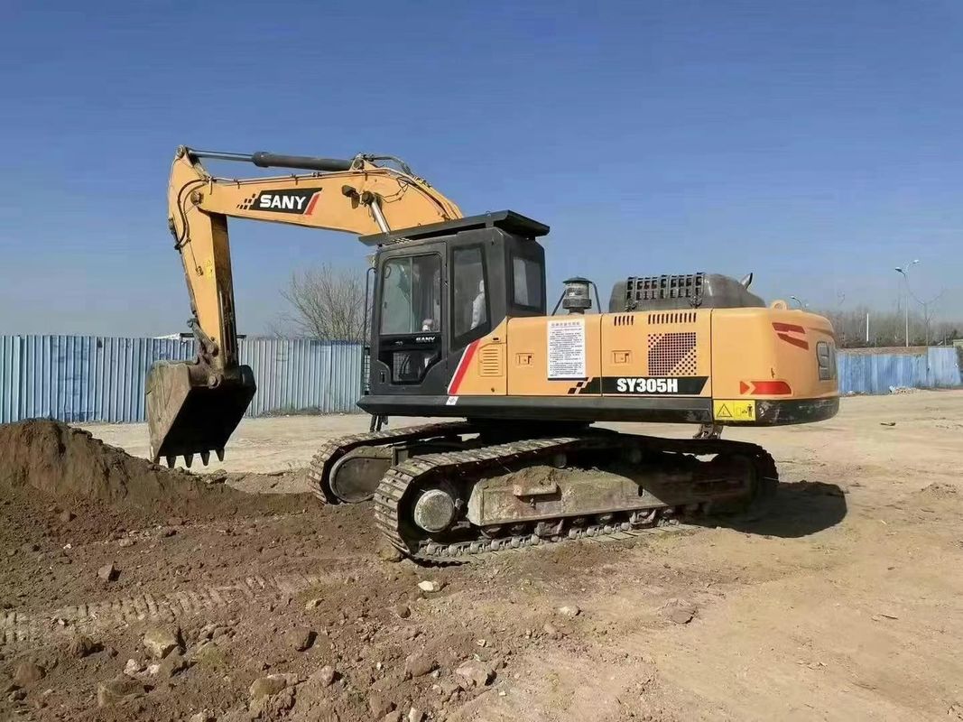 Digunakan SANY 305H Excavator 30 5 Ton Kapasitas Layanan Sejarah Pertambangan Konstruksi Pengerjaan