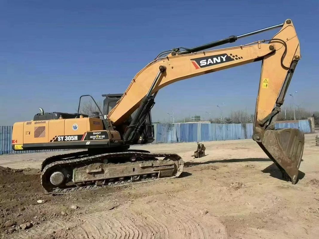 Digunakan SANY 305H Excavator 30 5 Ton Kapasitas Layanan Sejarah Pertambangan Konstruksi Pengerjaan