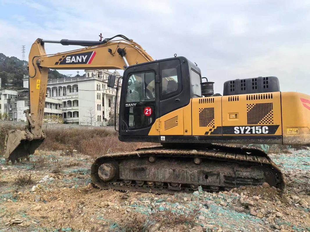 Digunakan 2019 SANY SY215-10 Excavator 21Ton Kapasitas Full Service Sejarah Konstruksi Pertambangan