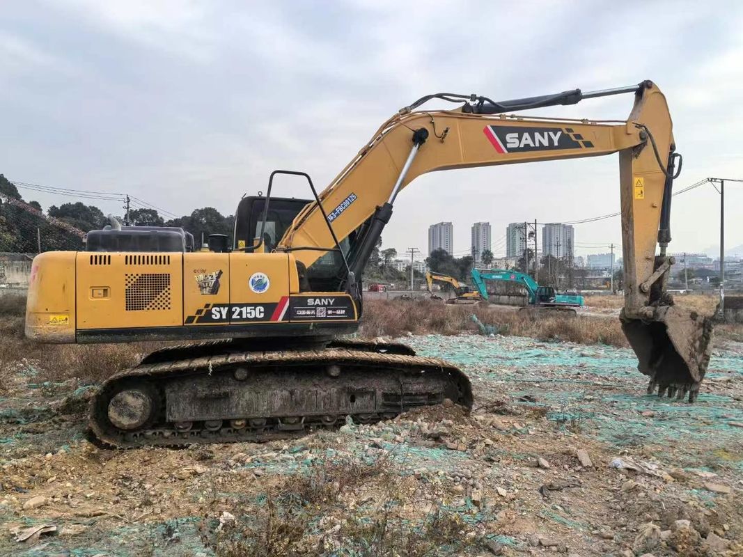 Digunakan 2019 SANY SY215-10 Excavator 21Ton Kapasitas Full Service Sejarah Konstruksi Pertambangan