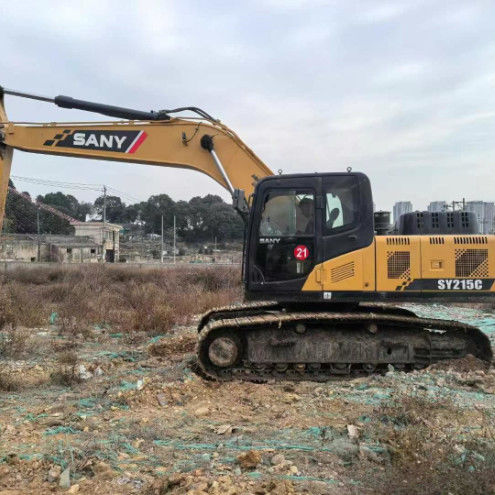 Digunakan 2019 SANY SY215-10 Excavator 21Ton Kapasitas Full Service Sejarah Konstruksi Pertambangan