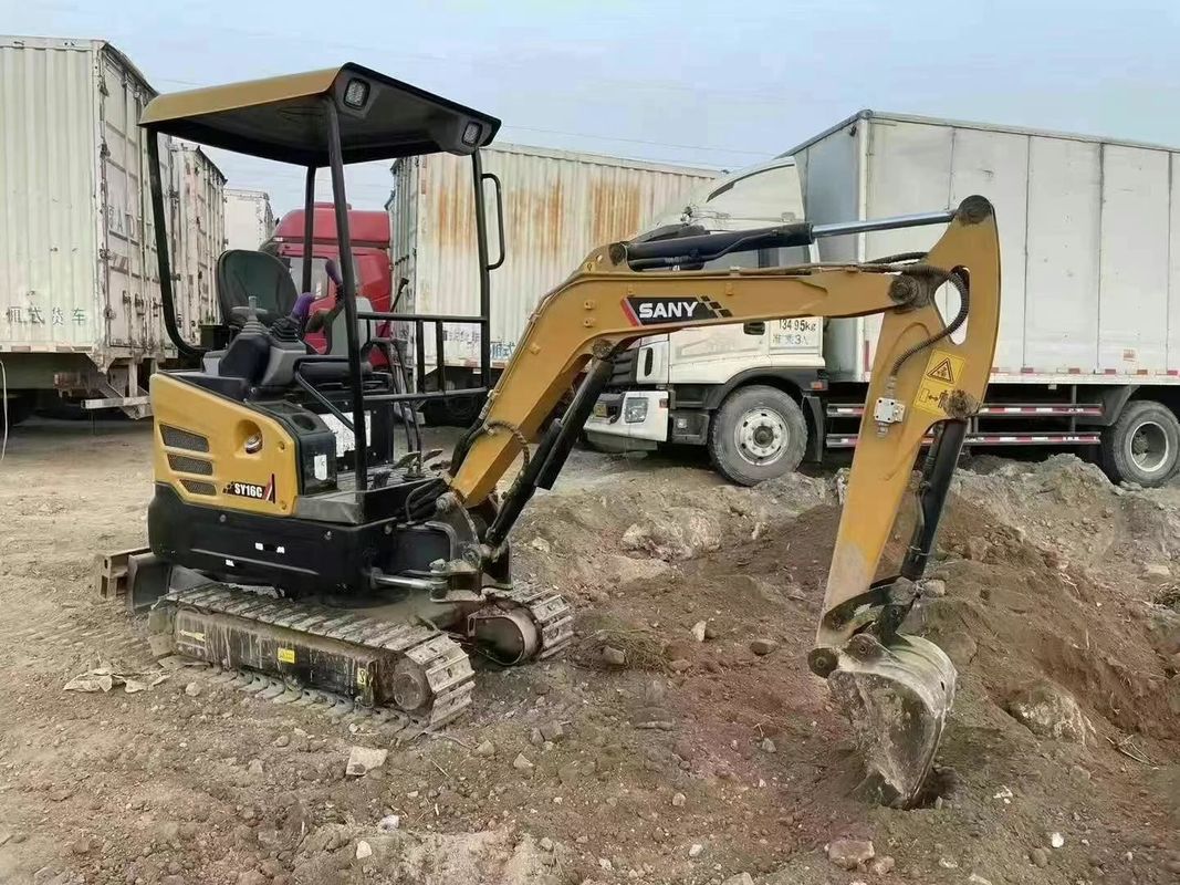 2021 SANY SY16C Kompak Mini Excavator 1,6 Ton 3000 Jam CE ISO Landscape Utility