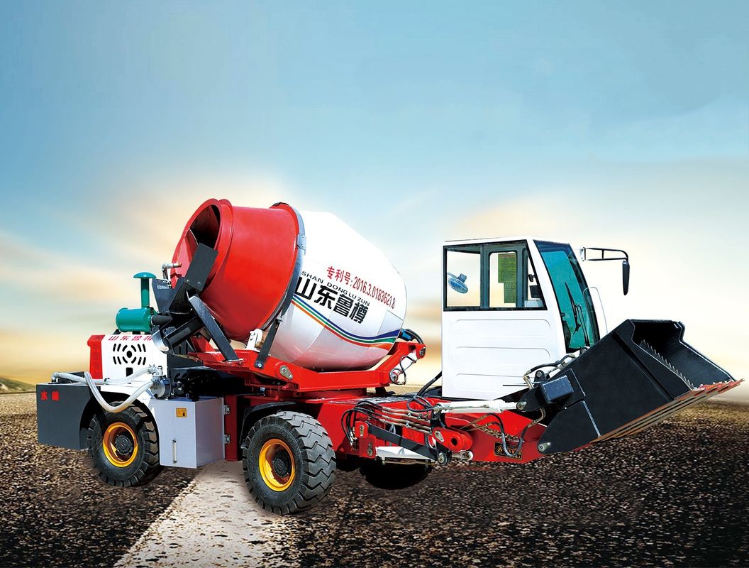 Luzun 8m3 Ready Mix Beton Mixer Truck Mesin Diesel CE ISO Sertifikasi Kinerja