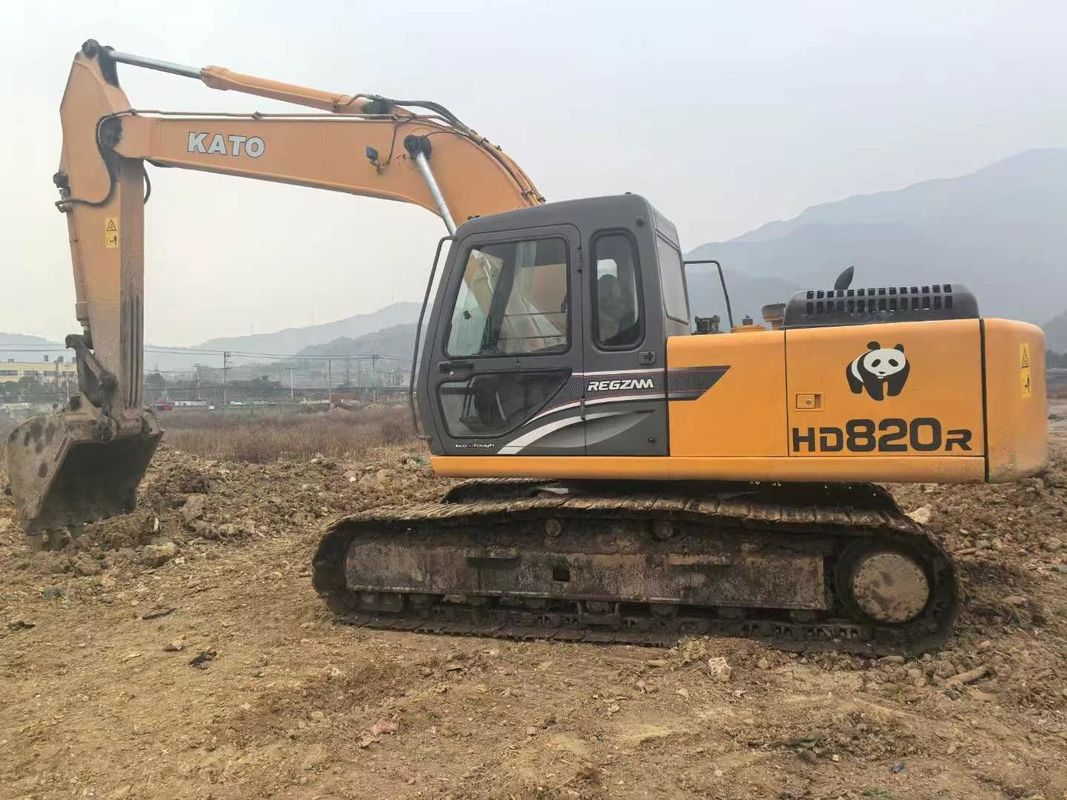 Digunakan Kato HD820R Mini Excavator 8 Ton Kapasitas Full Service CE ISO Landscape Utility