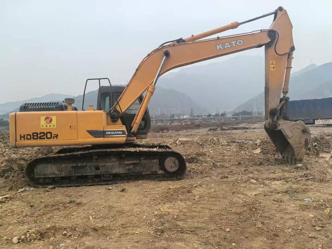 Digunakan Kato HD820R Mini Excavator 8 Ton Kapasitas Full Service CE ISO Landscape Utility