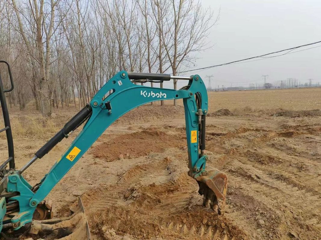 Digunakan Kubota U17 Mini Excavator 1,7 Ton Baik Dipertahankan CE ISO untuk utilitas lansekap