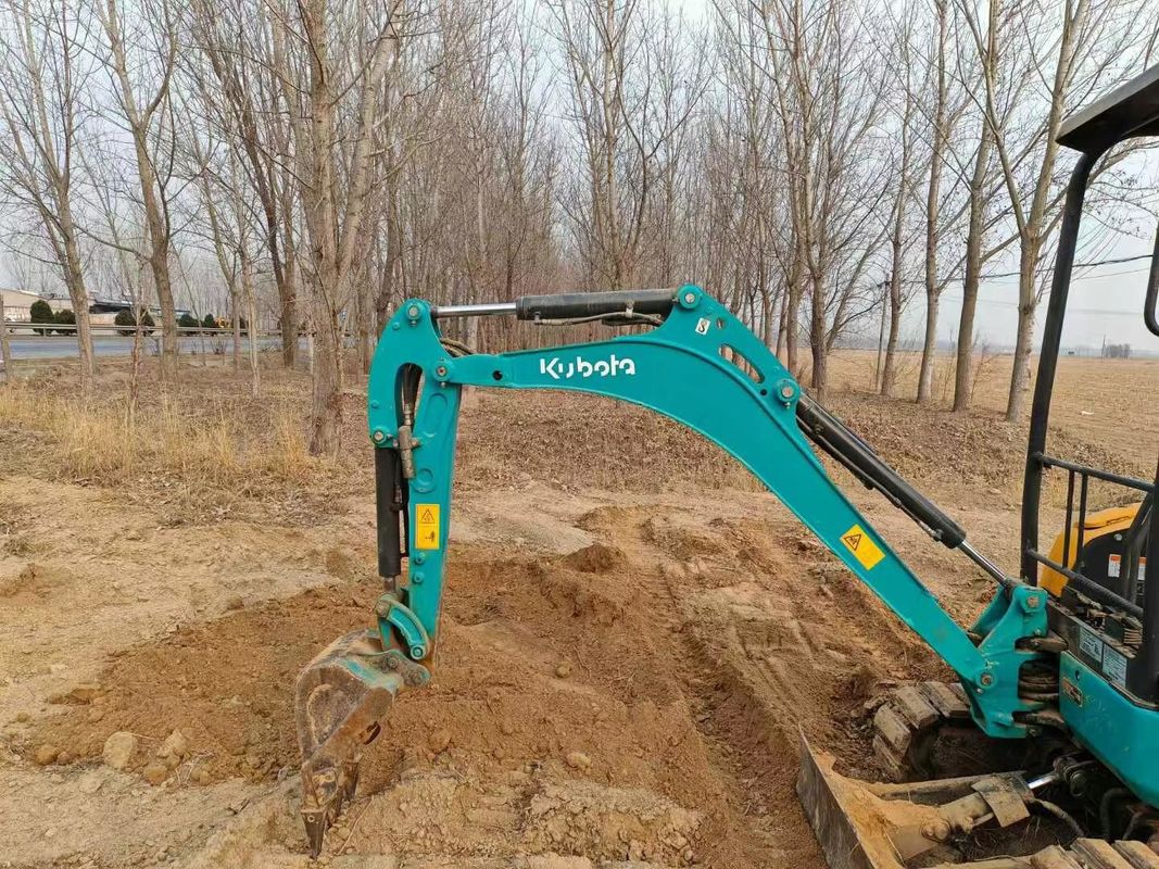 Digunakan Kubota U17 Mini Excavator 1,7 Ton Baik Dipertahankan CE ISO untuk utilitas lansekap