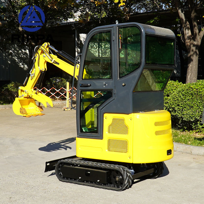 R327 1.5T Mini Excavator CE ISO Bersertifikat 1 Tahun Garansi Landscape Utilitas Konstruksi