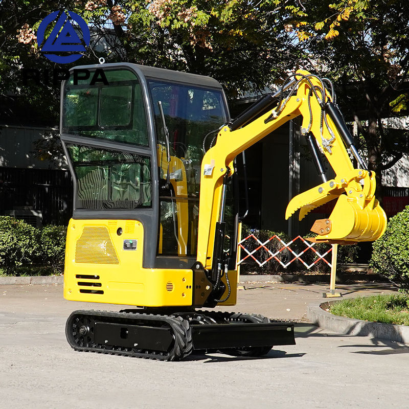 R327 1.5T Mini Excavator CE ISO Bersertifikat 1 Tahun Garansi Landscape Utilitas Konstruksi