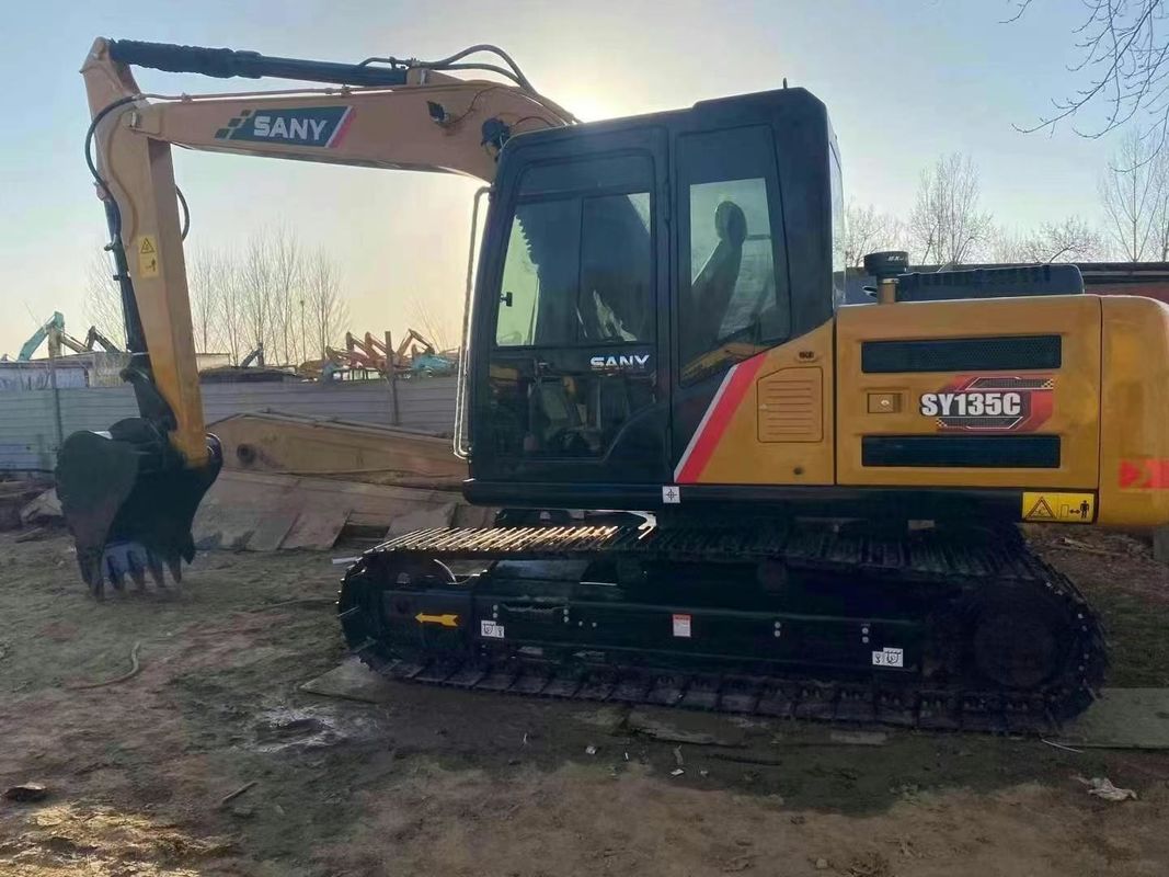 Digunakan SANY SY135C 13.5T Excavator Full Service Sejarah Konstruksi Pertambangan Pengolahan tanah