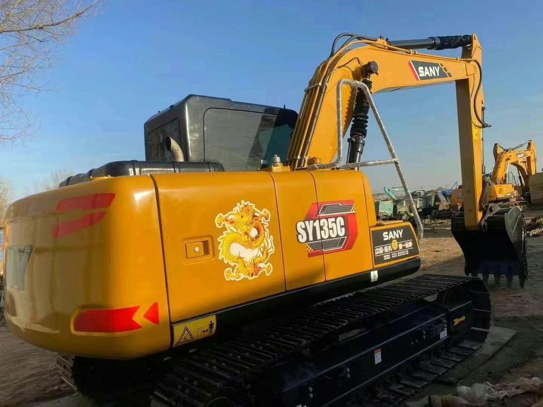 Digunakan SANY SY135C 13.5T Excavator Full Service Sejarah Konstruksi Pertambangan Pengolahan tanah