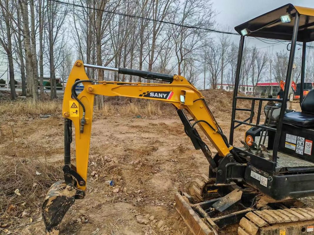Digunakan SANY SY16C 1.6T Mini Excavator Full Service Ideal untuk pekerjaan lansekap dan utilitas