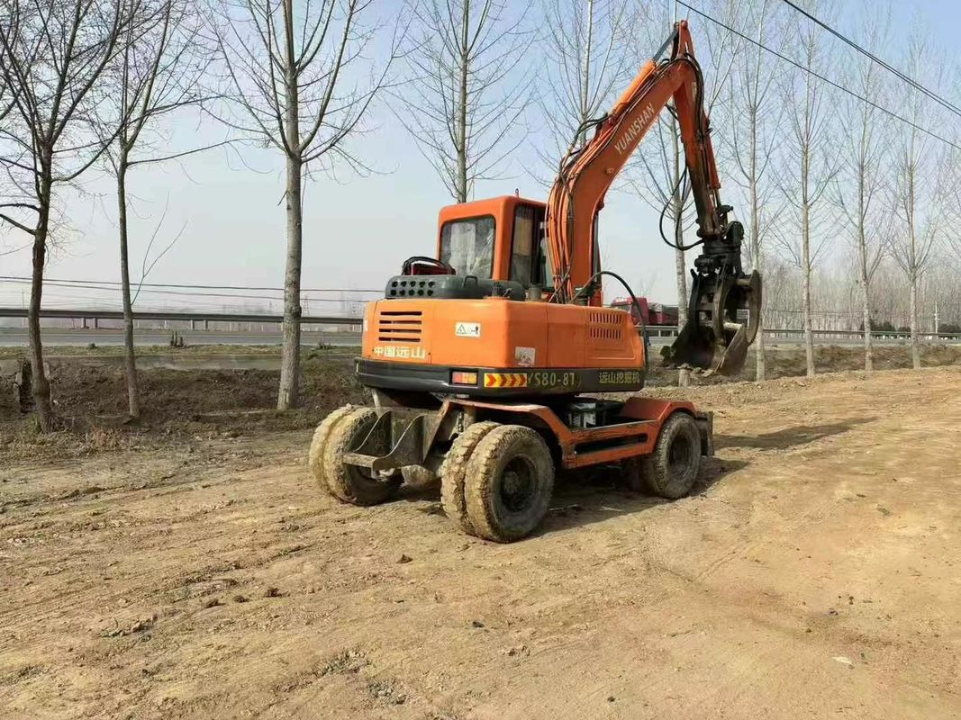 Digunakan Yuanshan 7808T 8 Ton Excavator 2018 Model Dipertahankan untuk Konstruksi Pertambangan Penggalian