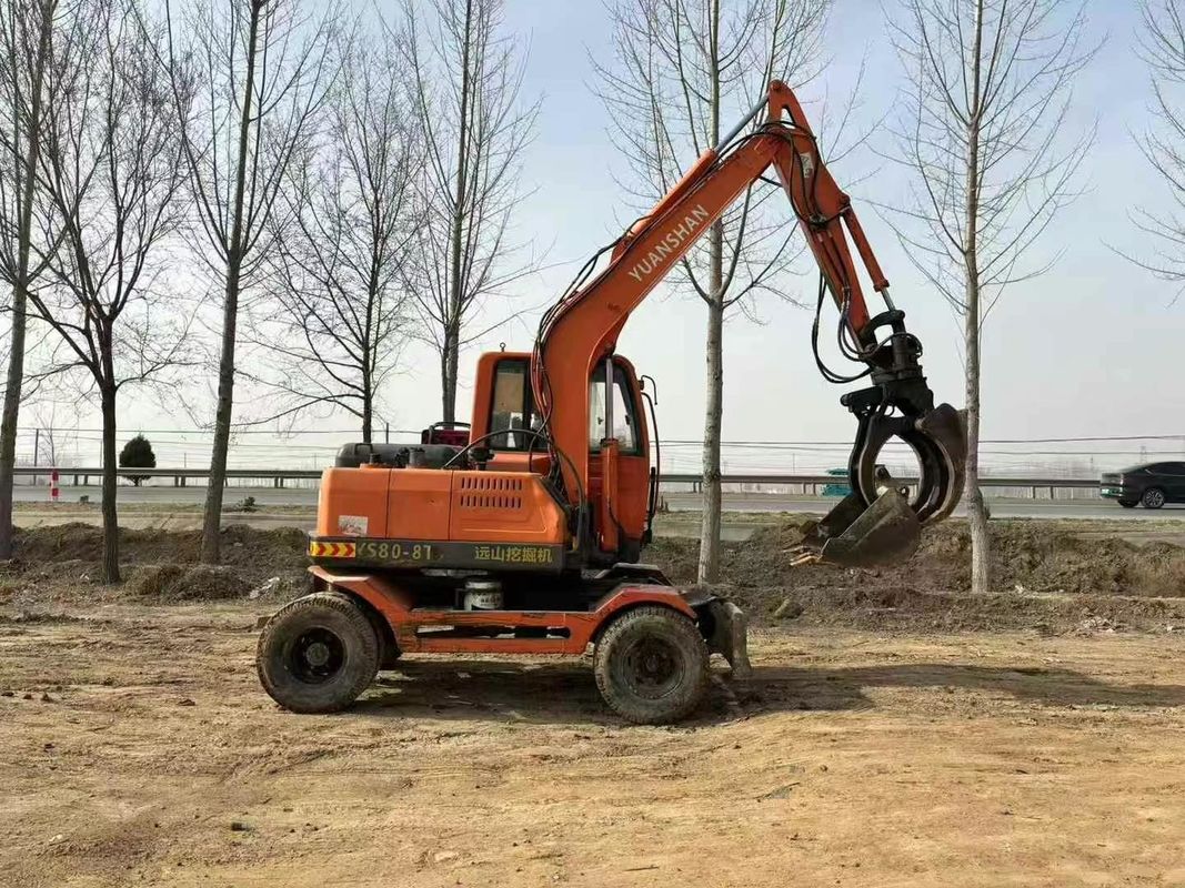 Digunakan Yuanshan 7808T 8 Ton Excavator 2018 Model Dipertahankan untuk Konstruksi Pertambangan Penggalian
