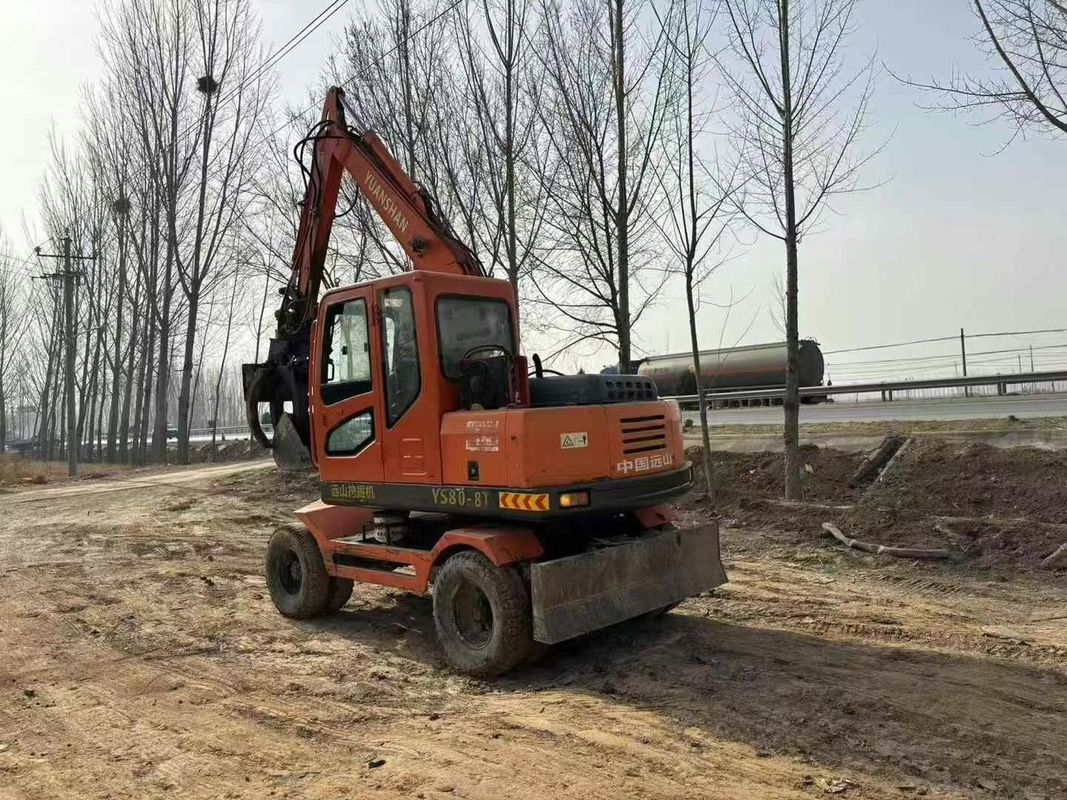 Digunakan Yuanshan 7808T 8 Ton Excavator 2018 Model Dipertahankan untuk Konstruksi Pertambangan Penggalian