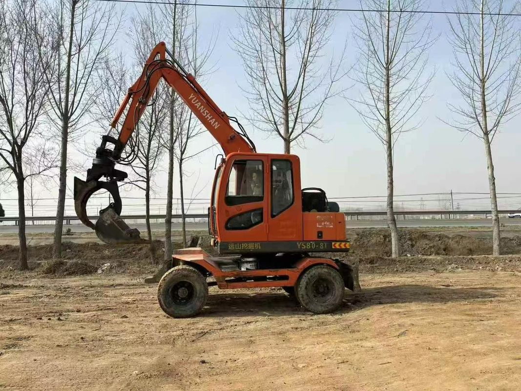 Digunakan Yuanshan 7808T 8 Ton Excavator 2018 Model Dipertahankan untuk Konstruksi Pertambangan Penggalian