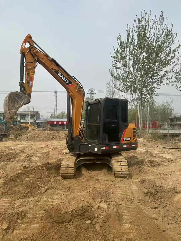 Digunakan Sany 60C Excavator Low Jam Nilai besar Kondisi baik Siap untuk ekspor
