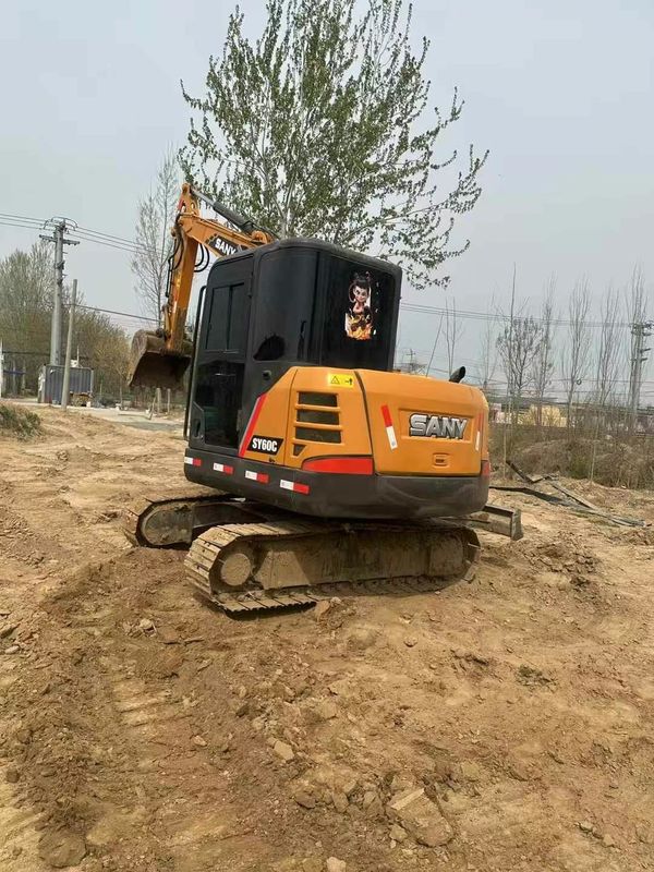 Digunakan Sany 60C Excavator Low Jam Nilai besar Kondisi baik Siap untuk ekspor