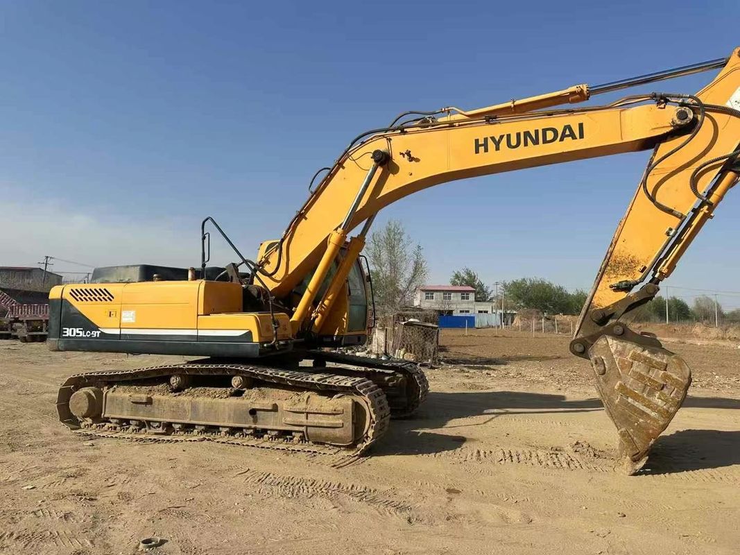 Digunakan Hyundai 305LC-9T Excavator Kondisi yang dapat diandalkan untuk Heavy Construction Work Excavator