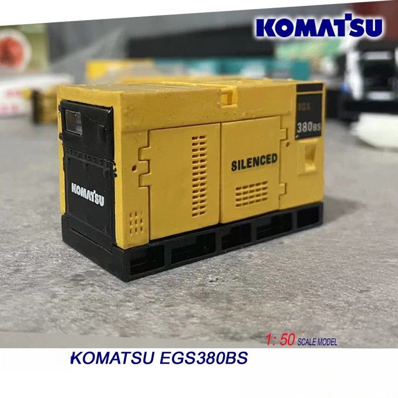 Komatsu EGS380BS 1/50 Alloy Generator Engine Model Mesin Konstruksi Die-Cast Koleksi
