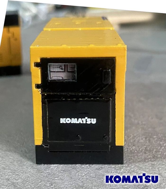 Komatsu EGS380BS 1/50 Alloy Generator Engine Model Mesin Konstruksi Die-Cast Koleksi
