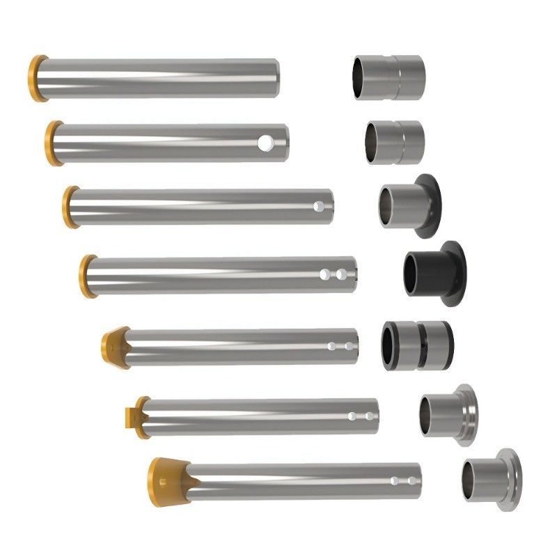 Bushing Pin Track Alat Berat 45mm Excavator Loader Baja Paduan Pin Bucket Pc120 Pc200 Ex200