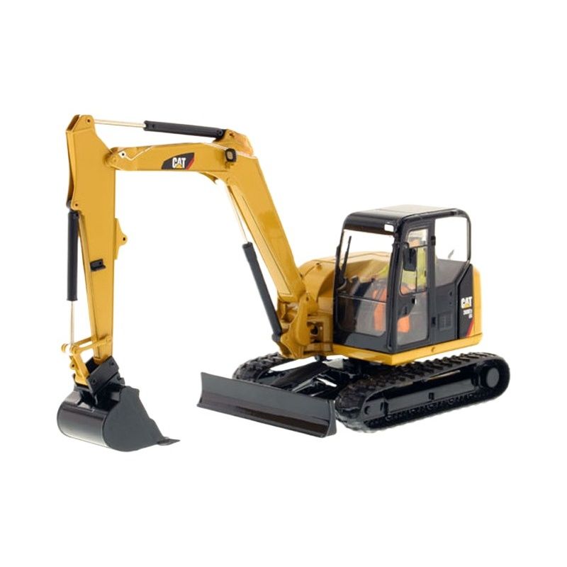 Model Excavator Hidrolik Diecast Masters dengan Alat Kendaraan Konstruksi Paduan Skala 1/32 85239C
