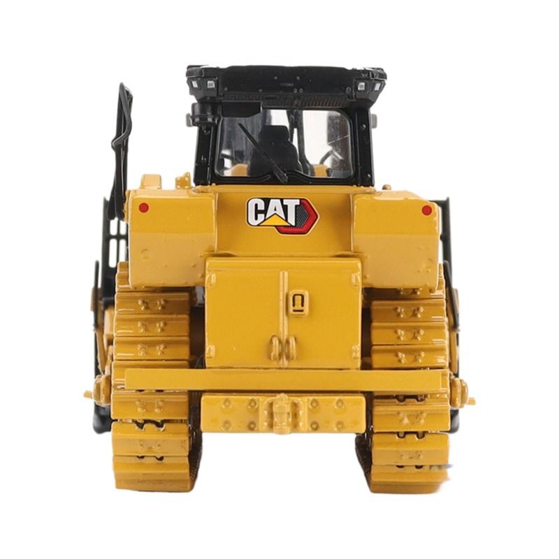 Bulldozer Dozer D8 Tugas Berat dengan Lampiran Scraper Skala 1:50 Model Paduan Diecast 85758