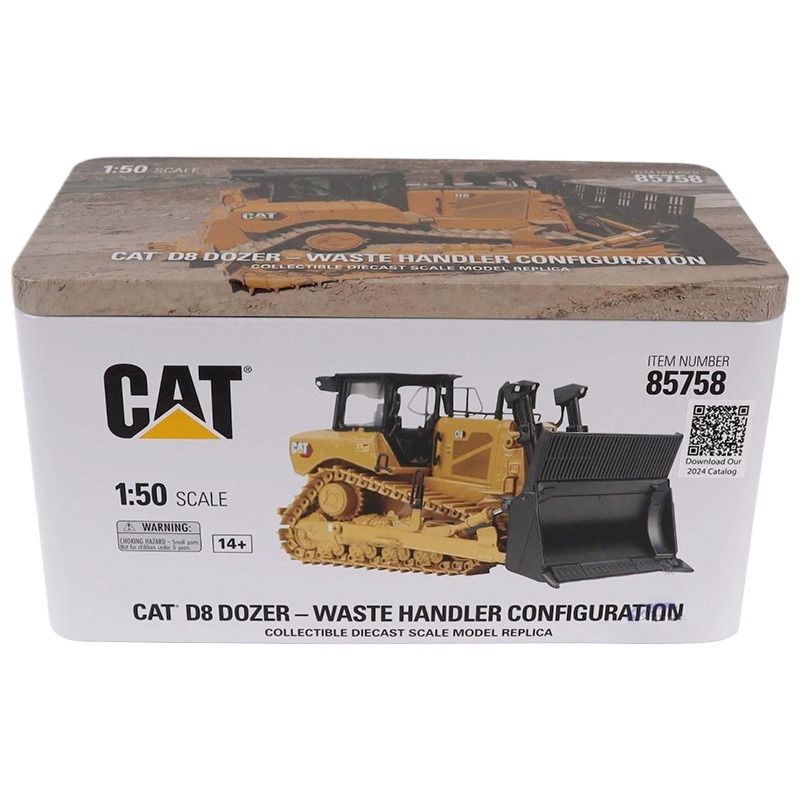 Diecast Masters 1:50 Skala Tugas Berat Dozer Dilacak Buldozer Scrap Processor Model 85758