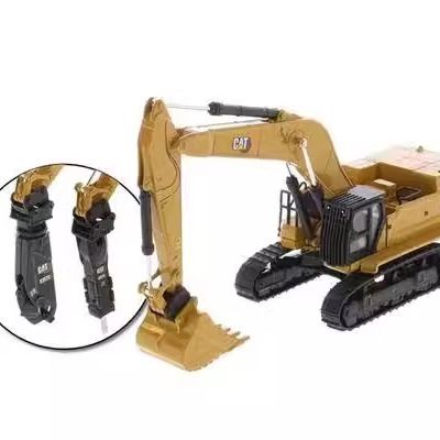 DM Skala 1/87 Excavator Berat Demolisi Palu Lampiran Model 85688