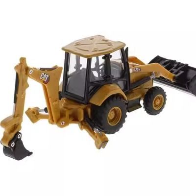 1/64 Skala Diecast Masters Peralatan Berat Backhoe Loader Alloy Kendaraan Konstruksi Model 85765