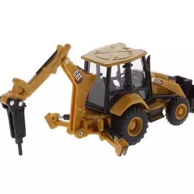 1/64 Skala Diecast Masters Peralatan Berat Backhoe Loader Alloy Kendaraan Konstruksi Model 85765