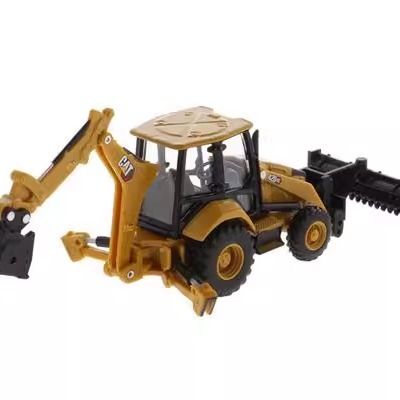 1/64 Skala Diecast Masters Peralatan Berat Backhoe Loader Alloy Kendaraan Konstruksi Model 85765
