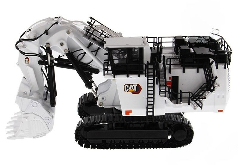 DM85653 Limited White Mining Excavator Diecast Engineering Vehicle CCM Model 1/87 Skala