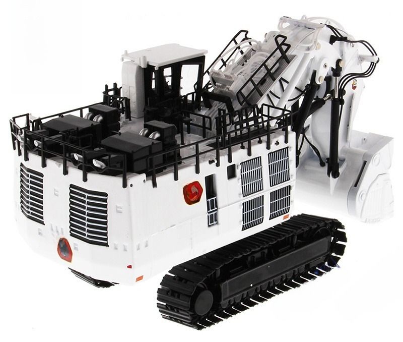 DM85653 Limited White Mining Excavator Diecast Engineering Vehicle CCM Model 1/87 Skala