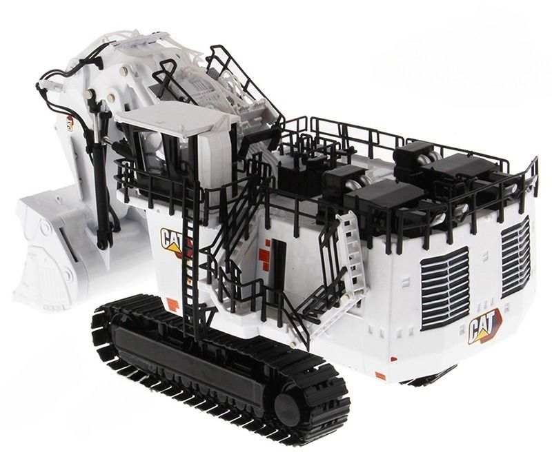 DM85653 Limited White Mining Excavator Diecast Engineering Vehicle CCM Model 1/87 Skala