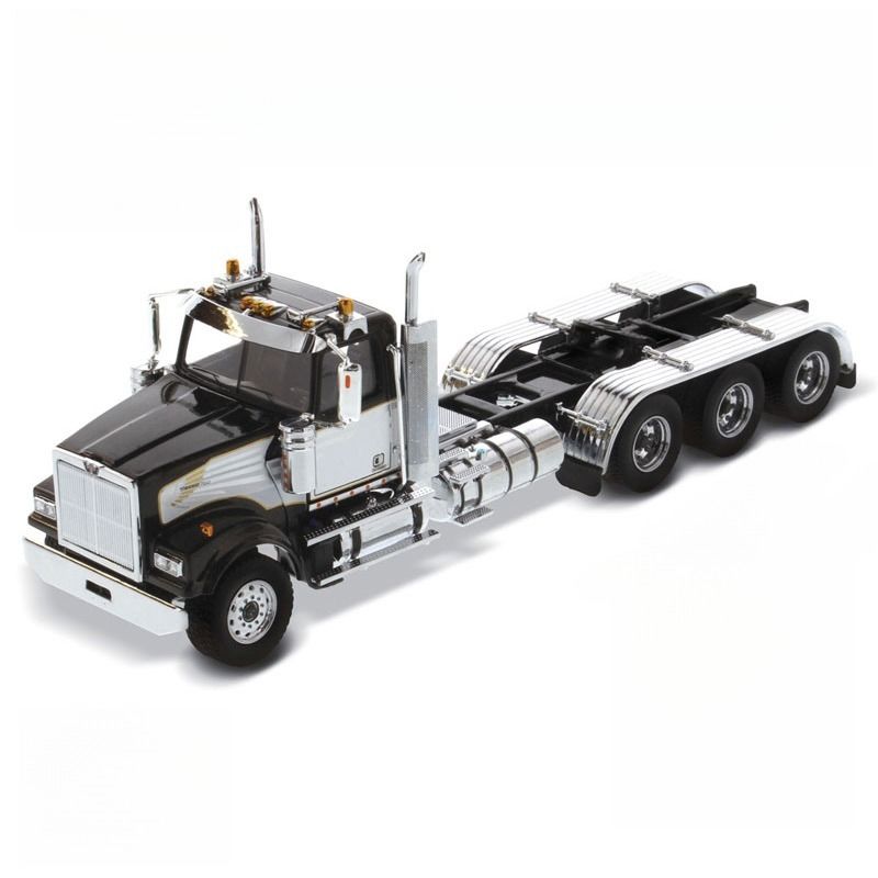 DM Western Star 4900 SF Day Cab Truck 1/50 Skala Model 71066 Koleksi Diecast