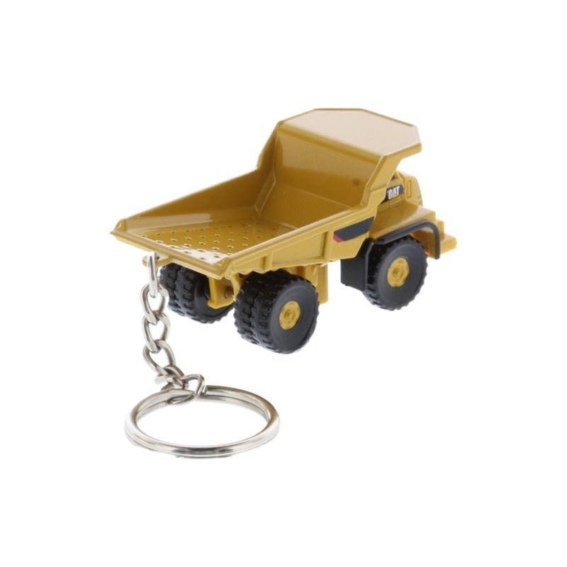 DM Heavy Duty Hauler Key Ring Kendaraan Teknik Alloy Model 85985 Miniatur Dump Truck Keychain